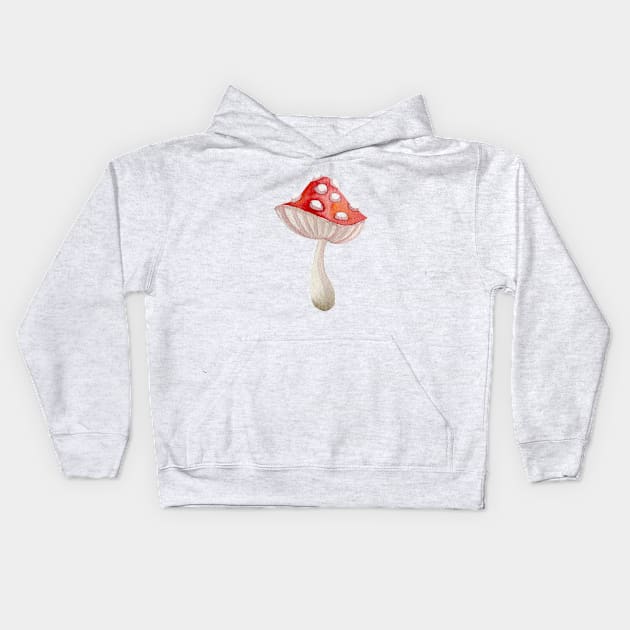 Mushroom Master Fly Agaric Kids Hoodie by Mushroom Master